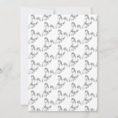 Invitation Fête d'anniversaire Editable Horse Cowgirl (Dos)