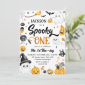 Invitation Fête d'anniversaire éffrayante d'un fêtrement d'Ha (Debout devant)