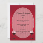 Invitation Fête d'anniversaire Élégance Romantique (Dos)