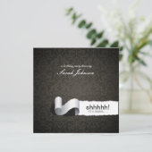 Invitation Fête d'anniversaire Elegant Damask Surprise (Debout devant)