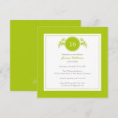 Invitation Fête d'anniversaire élégante (Devant / Derrière)