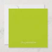 Invitation Fête d'anniversaire élégante (Dos)