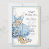 Invitation Fête d'anniversaire élégante de Cendrillon (Devant)