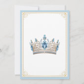 Invitation Fête d'anniversaire élégante de Cendrillon (Dos)