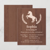 Invitation Fête d'anniversaire élégante de silhouette de (Devant / Derrière)