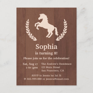 Invitation Fête d'anniversaire élégante de silhouette de