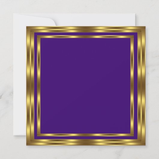 Invitation Fête d'anniversaire élégante pour femme en violet  (Dos)