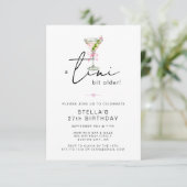 Invitation Fête d'anniversaire élégante un peu plus âgée (Debout devant)