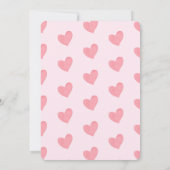 Invitation Fête d'anniversaire éléphant mignon avec ballon  (Dos)