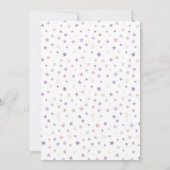 Invitation Fête d'anniversaire en pyjama avec nuitée (Dos)
