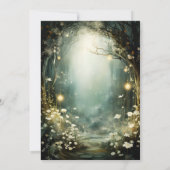 Invitation Fête d'anniversaire Enchanted Forest Kid (Dos)