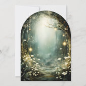 Invitation Fête d'anniversaire Enchanted Forest Kid (Dos)