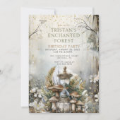 Invitation Fête d'anniversaire Enchanted Forest Kid (Devant)
