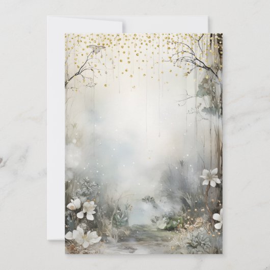 Invitation Fête d'anniversaire Enchanted Forest Kid (Dos)