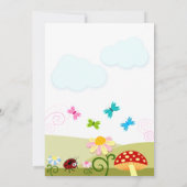 Invitation Fête d'anniversaire enchantée par les fées (Dos)