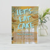 Invitation Fête d'anniversaire esthétique Rococo Marie Antoin (Debout devant)