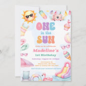 Invitation Fête d'anniversaire estivale editable Une dans le (Devant)