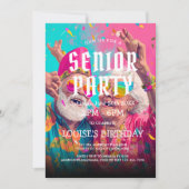 Invitation Fête D'Anniversaire Et Fête Des Grands-Parents (Devant)