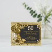 Invitation Fête d'anniversaire fabuleuse 50 ans d'une femme (Debout devant)