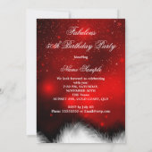 Invitation Fête d'anniversaire fabuleuse à 50 ans avec des ta (Dos)