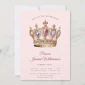 Invitation Fête d'anniversaire Fairytail princess (Devant)