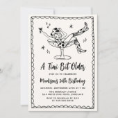 Invitation Fête d'anniversaire fantaisiste Un peu plus âgée (Devant)