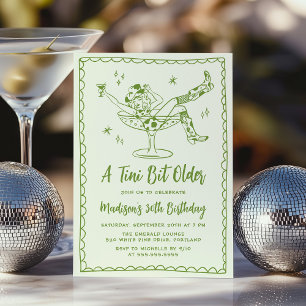 Invitation Fête d'anniversaire fantaisiste Un peu plus âgée V