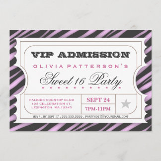 Invitation Fête d'anniversaire fascinante du bonbon 16 à