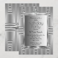 Fête d'anniversaire Faux Chrome Métal Argenté