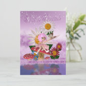 Invitation Fête d'anniversaire féerique de princesse - (Debout devant)