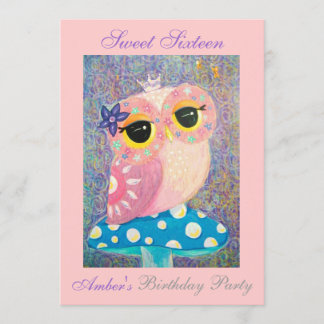 Invitation Fête d'anniversaire féerique de princesse sweet