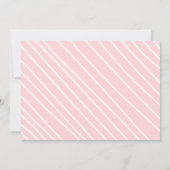 Invitation Fête d'anniversaire Fille Couronne Rose Meow Chat  (Dos)