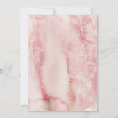 Invitation Fête d'anniversaire Floral Blush et Bourgogne (Dos)