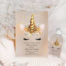 Fête d'anniversaire Floral Unicorn