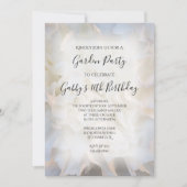 Invitation Fête d'anniversaire Florale Carnation blanche (Devant)