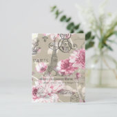 Invitation fête d'anniversaire florale de Paris de Tour (Debout devant)