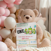 Invitation Fête d'anniversaire Froggy - 1 an!