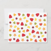 Invitation Fête d'anniversaire fruitée tropicale d'été (Dos)