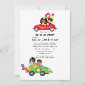 Invitation Fête d'anniversaire Fun Drive By (Devant)