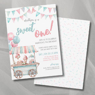 Invitation Fête d'anniversaire Fun Ice Cream Summer pour un p