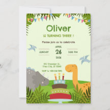 Fête d'anniversaire Gâteau de dinosaure