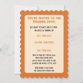 Invitation Fête d'anniversaire Gatsby 20 ans (Dos)