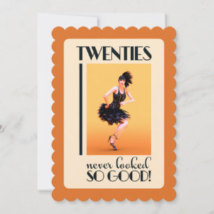 Invitation Fête d'anniversaire Gatsby 20 ans 