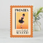 Invitation Fête d'anniversaire Gatsby 20 ans (Debout devant)