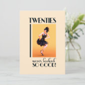 Invitation Fête d'anniversaire Gatsby 20 ans (Debout devant)