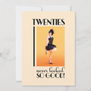 Invitation Fête d'anniversaire Gatsby 20 ans