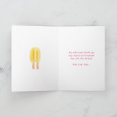 Invitation Fête d'anniversaire glace rose (Intérieur)