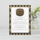 Invitation Fête d'anniversaire gothique et ensorcelante sous (Debout devant)