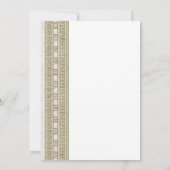 Invitation Fête d'anniversaire grecque ou romaine avec design (Dos)