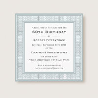 Fête d'anniversaire grise classique à tout âge ave